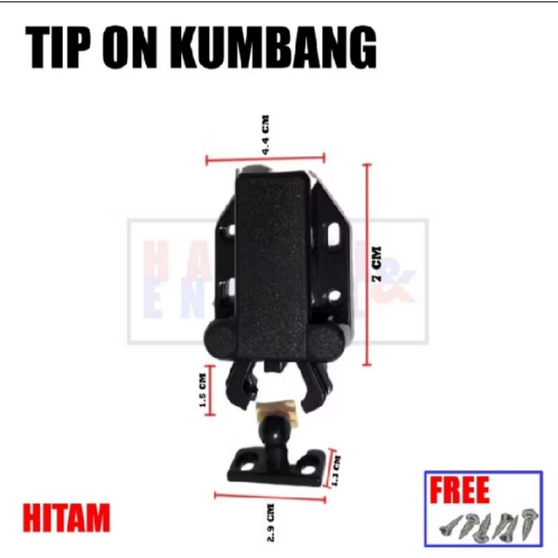 Push to open mini latch | tip on kumbang push open latch mini latch