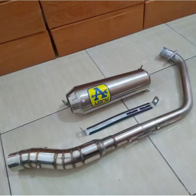 KNALPOT RACING ARROW PRO RACE FULL SYSTEM 150 CC DAN MOTOR TRAIL