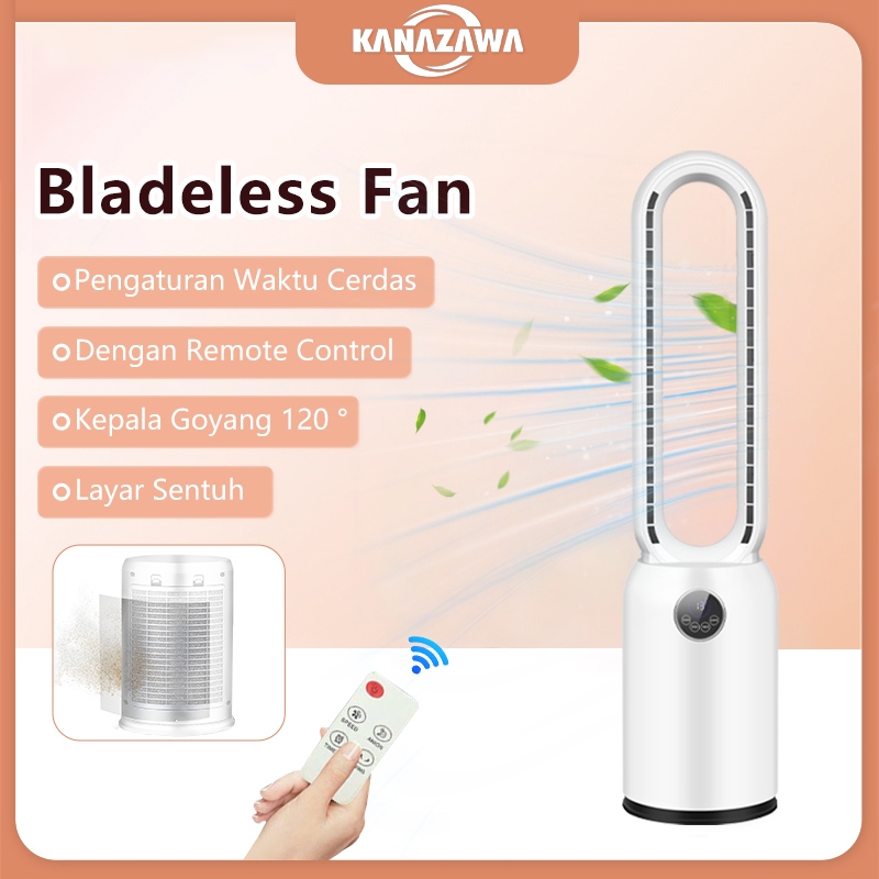 KANAZAWA KIPAS ANGIN tanpa baling Layar Led  Kipas Tanpa Baling-baling dengan