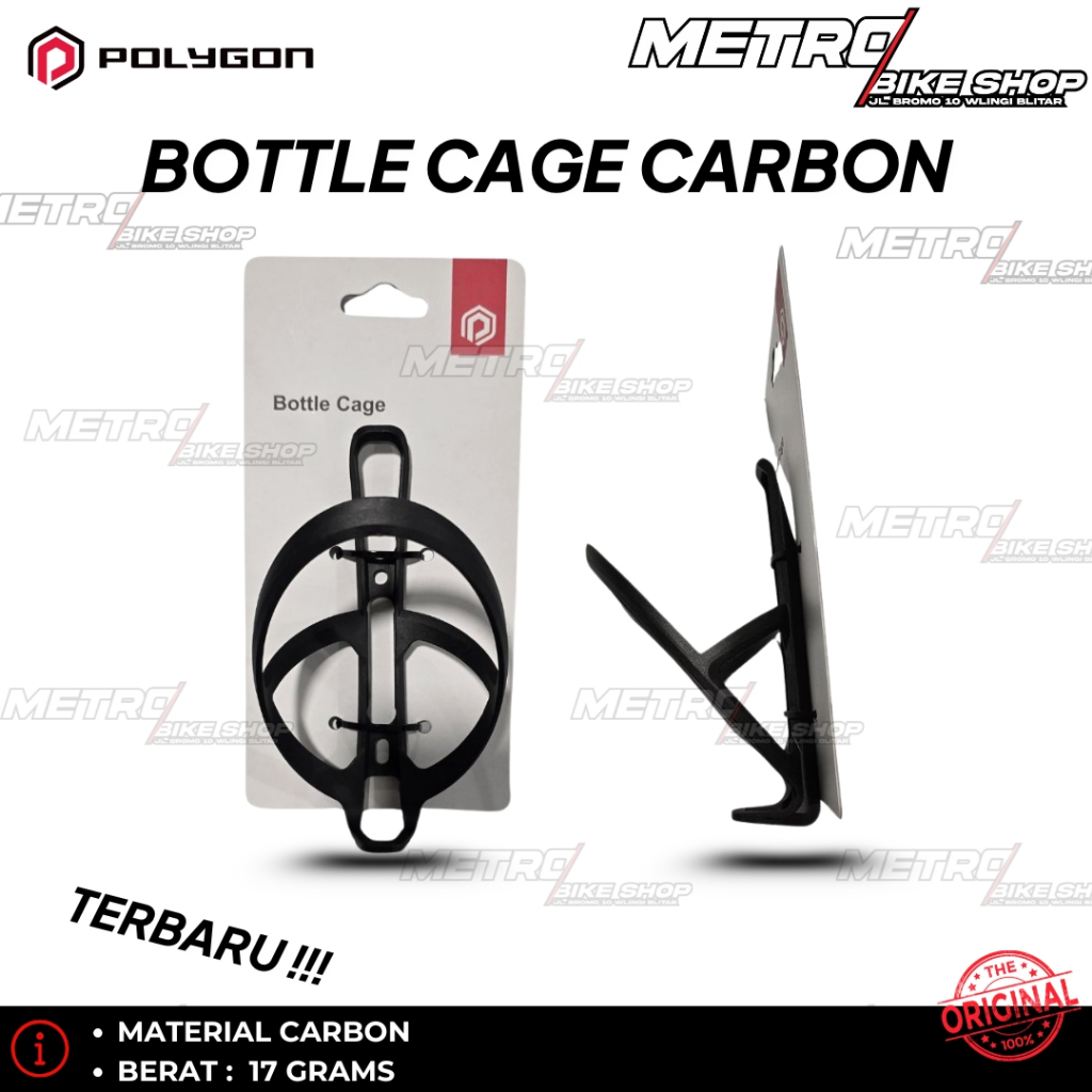 Bottle Cage Carbon Rak Minum Carbon by Polygon Bottle cage Polygon rak minum sepeda