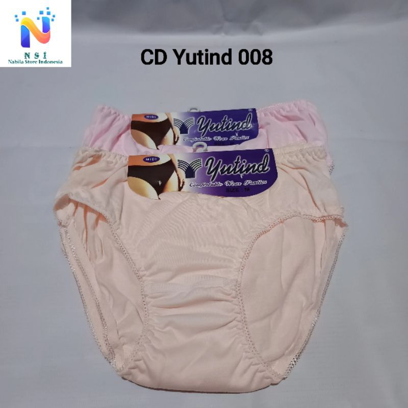 Celana Dalam Wanita Dewasa  Yutind 008( 1 Jepit 3 Pcs CD)