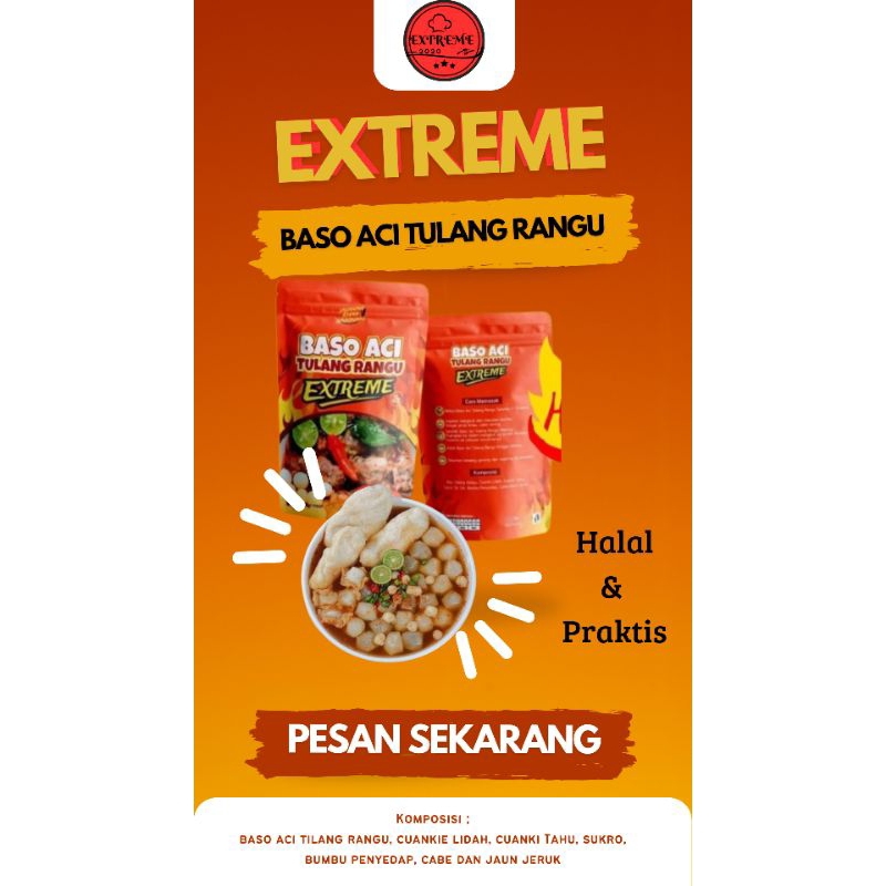 

bakso aci tulang rangu/seblak instant/cuankie mie/pangsit tulangrangu/basreng