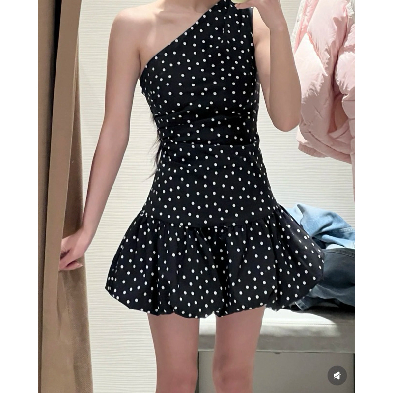 [FAST PO] ZARA POLKADOT DRESS | zara import quality polkadot dress wanita