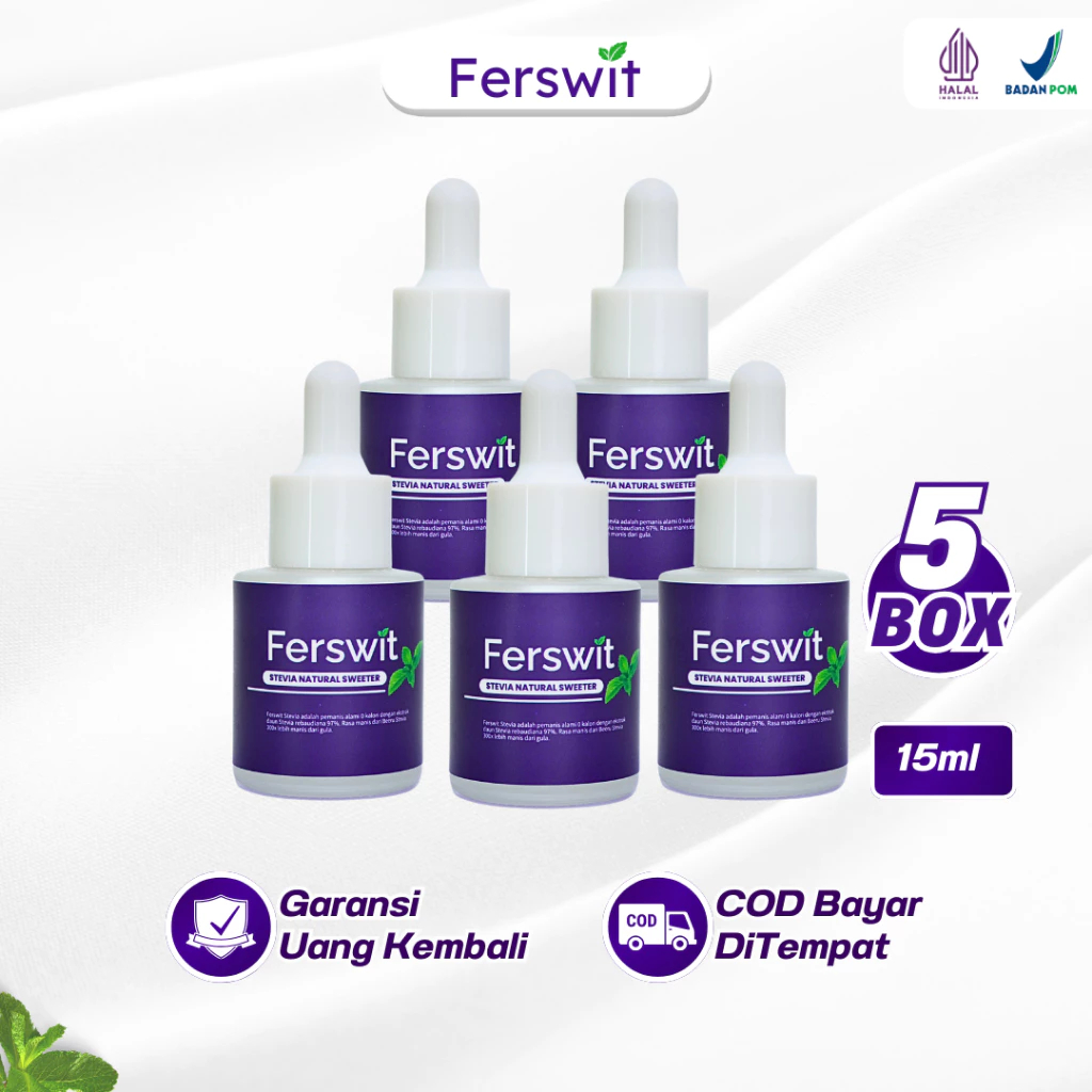 

Ferswit Stevia Alami Paket Bundling 5 Botol