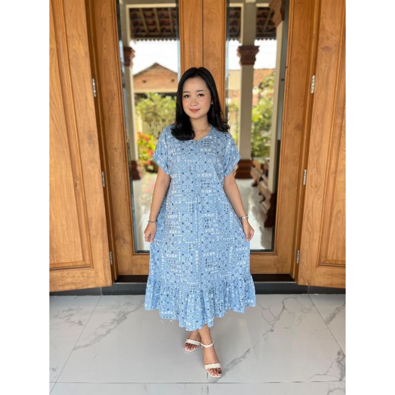 Dress Jemma || Dress Anyelir || Dress daily || Dress murah || dress rayon || Home dress