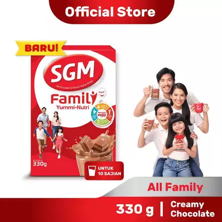 

SGM YUMMI NUTRI COKELAT 330 GR - RAJA SUSU