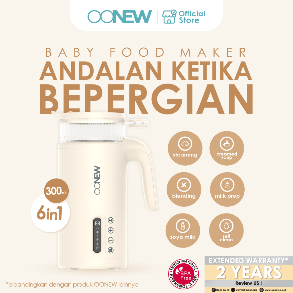 Makassar - OONEW Baby Food Maker Soya Series - Soya Cream - Soy Milk Maker Mesin Susu Kedelai