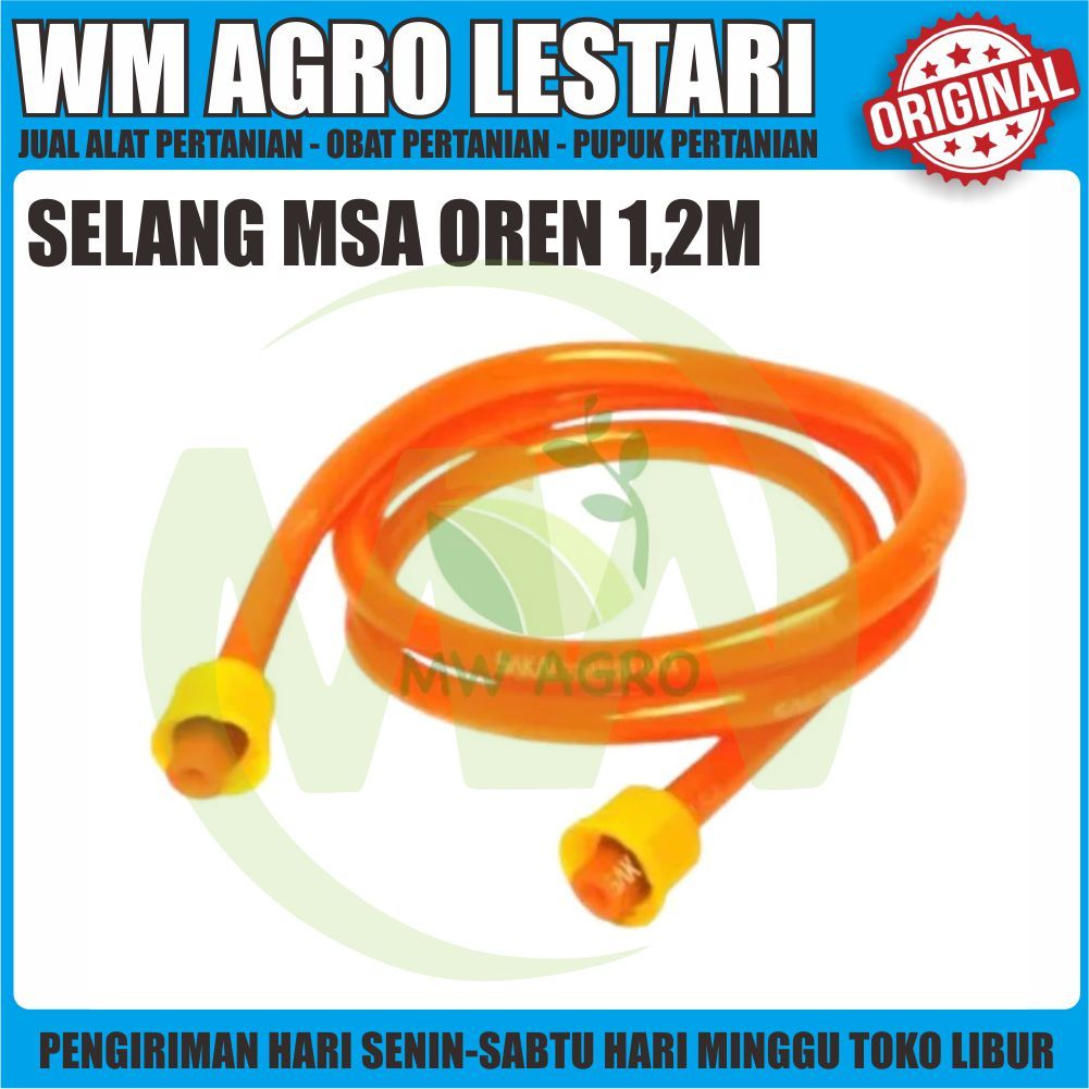 SELANG MSA OREN 1,2M MSA ( selang sprayer pompa 16l elektrik manual)