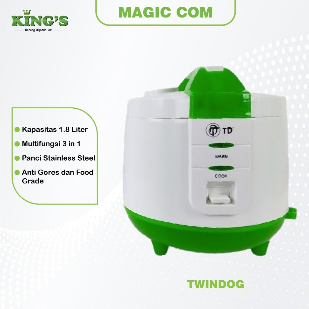 PENANAK NASI MAGIC COM TD 1,8 LITER PENANAK NASI 3IN1 PENANAK NASI MURAH RICE COOKER MURAH HARGA GRO
