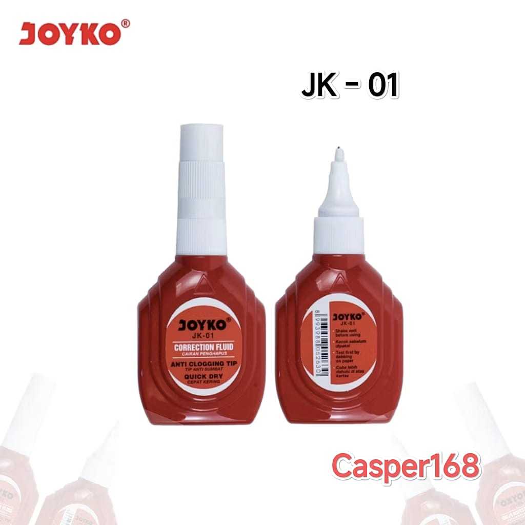 

JOYKO - TIP EX - STIPO - PENGHAPUS PULPEN - CORRECTION TAPE TIPEX CAIR JK - 01
