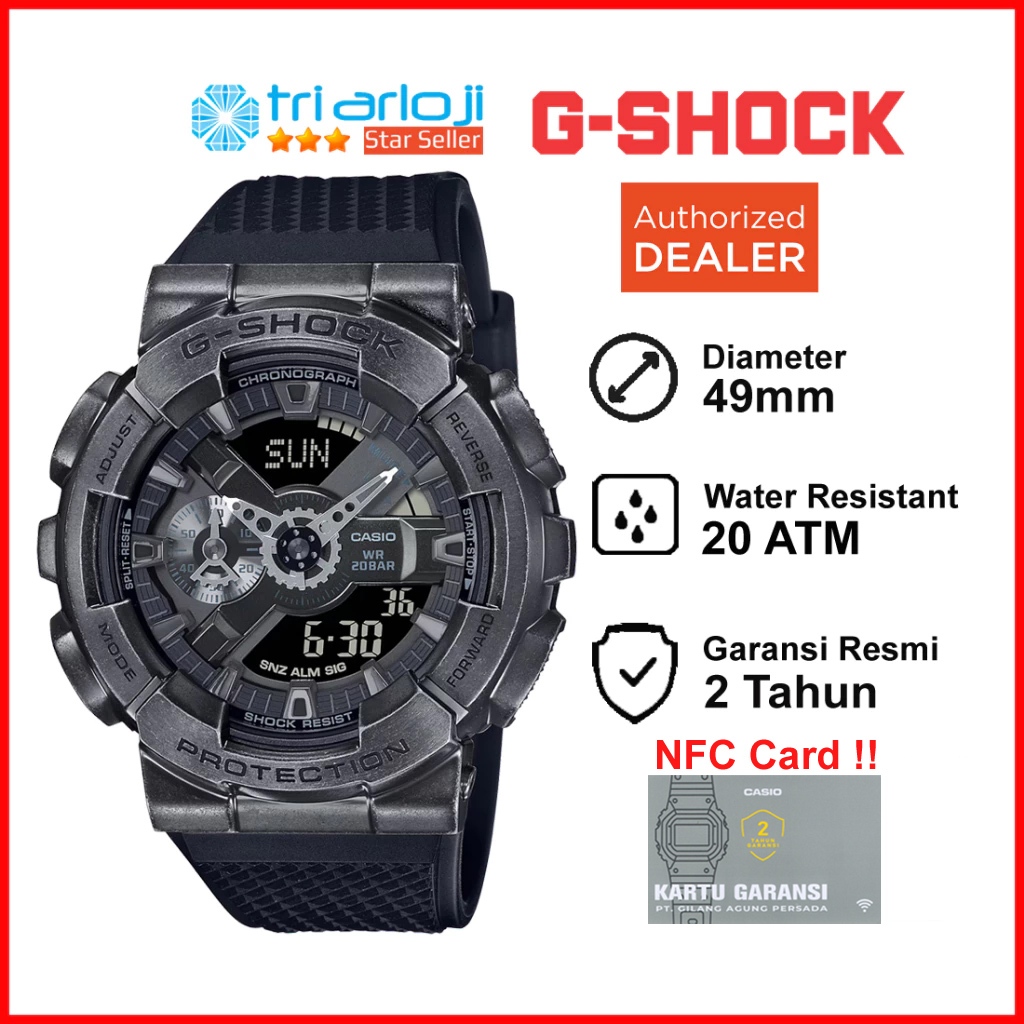 Casio G-SHOCK GM-110VB-1ADR Jam Tangan Pria GSHOCK GM110 GM-110VB-1A GM-110VB Vintage