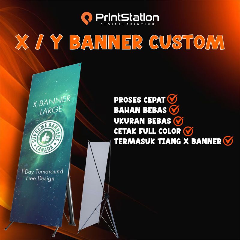 CETAK DISPLAY X BANNER / STANDING BANNER