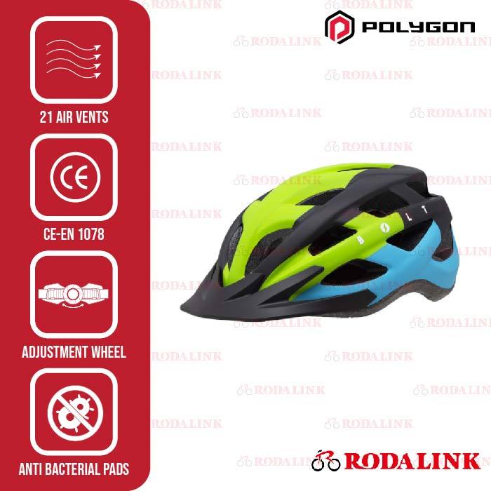 Terlaris Polygon Helm Sepeda Gunung Mtb Bolt Helm Sepeda Mtb