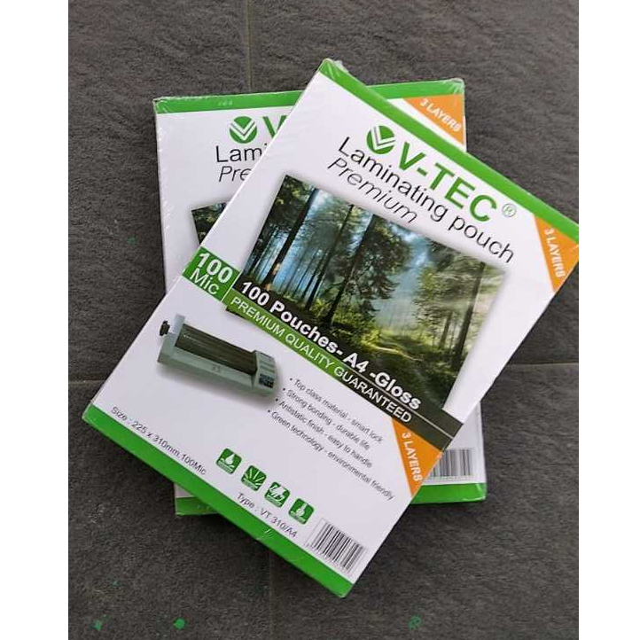 

Plastik Laminating Laminating Pouch Film V-TEC A4 ( Pak ) [ Original ]