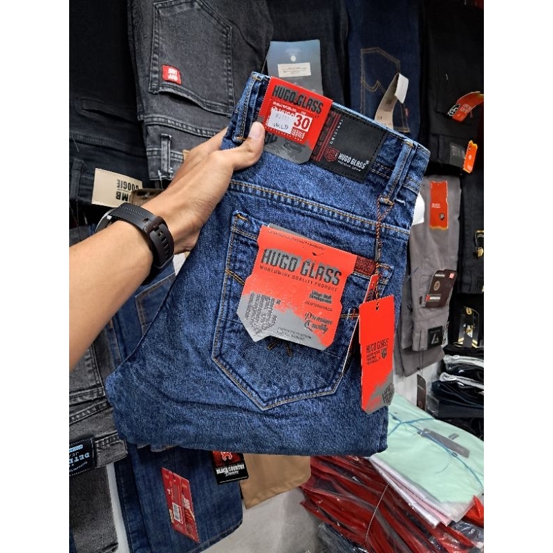 Celana Jeans Pria Hugo Glass