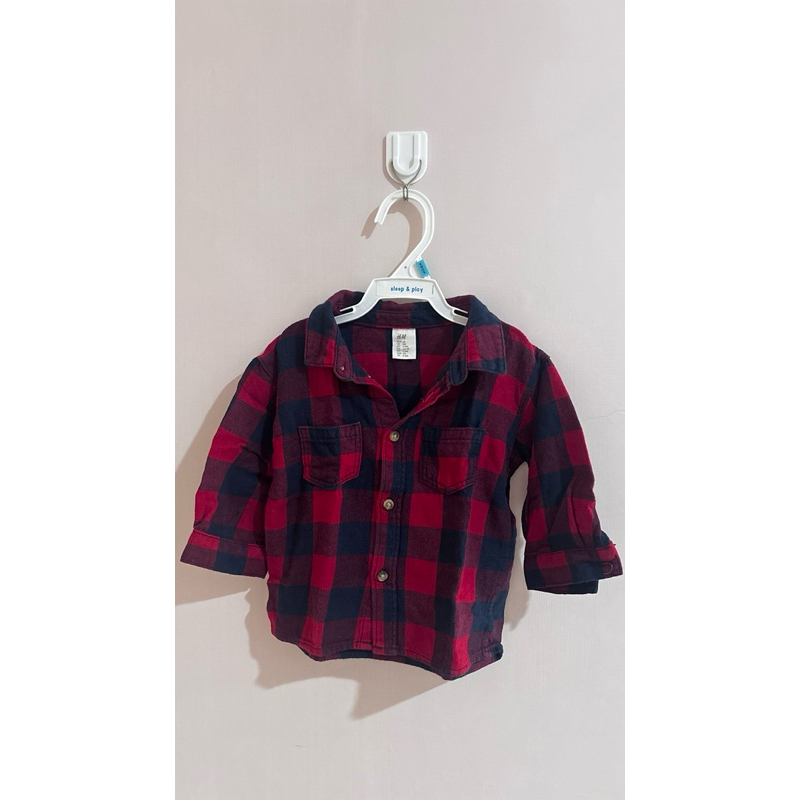 Preloved kemeja kotak anak laki laki H.M.