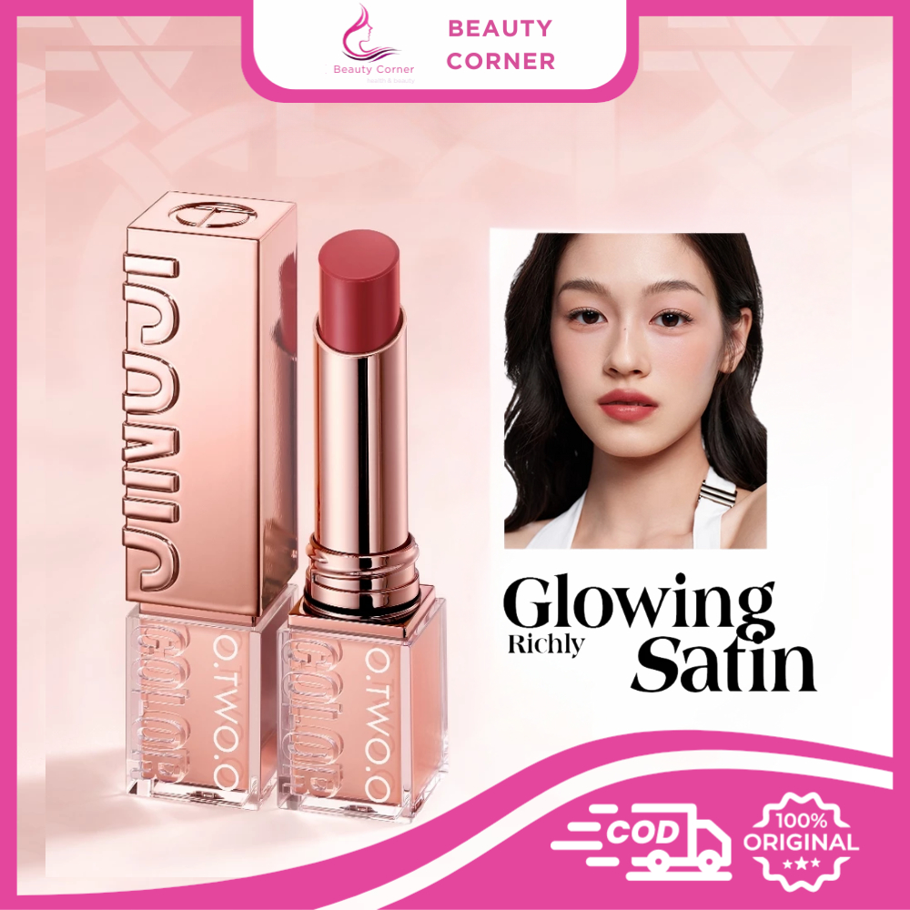 O.TWO.O Haute Hydrating Satin Lipstick - Silky Plump&Glossy Long Lasting Lipstick