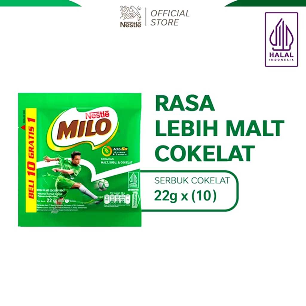 

FX SHOP MILO ACTIVE-GO SUSU BUBUK SACHET 22 gr 10 RENCENG