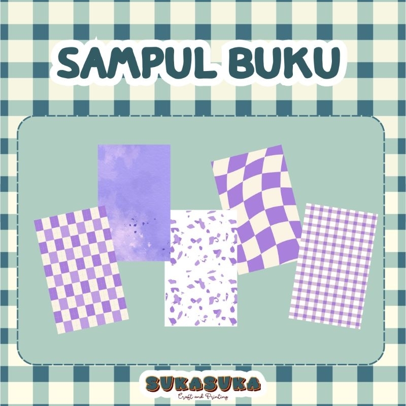 

sampu buku aesthetic / sampul buku b5 / sampul buku a5 / PURPLE SERIES