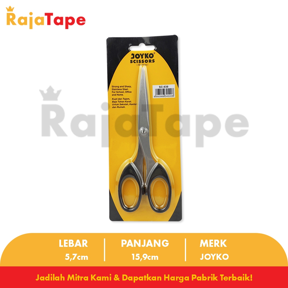 

Gunting Besar Scissors Joyko SC-838 RAJA TAPE