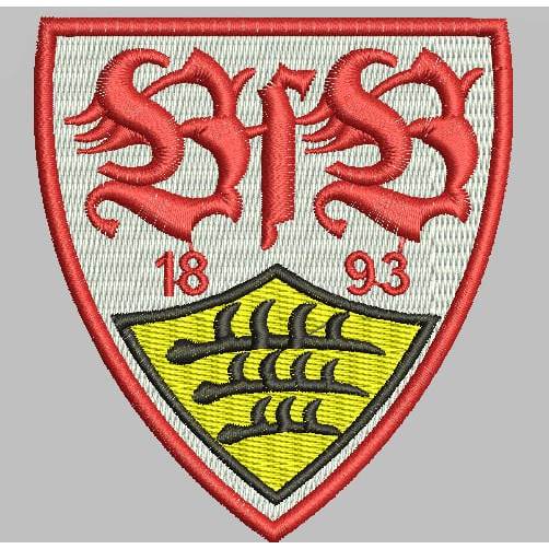 VfB Stuttgart LOGO A-A524 PATCH BORDIR LOGO EMBLEM EMBROIDERY RBC