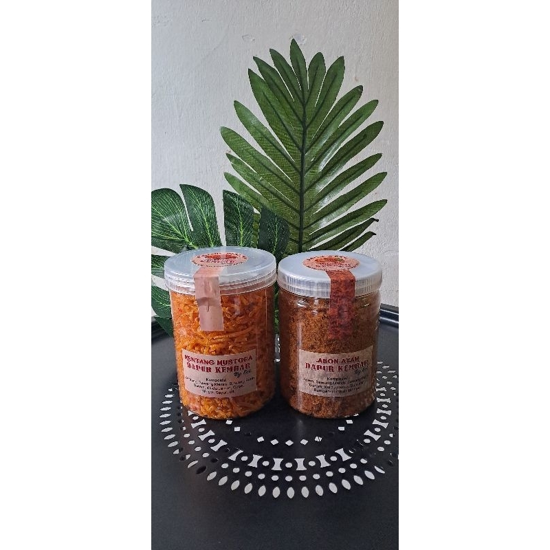 

PROMO PAKET MIX Abon Ayam 250gr&Mustofa 250gr homemade tanpa mecin murah