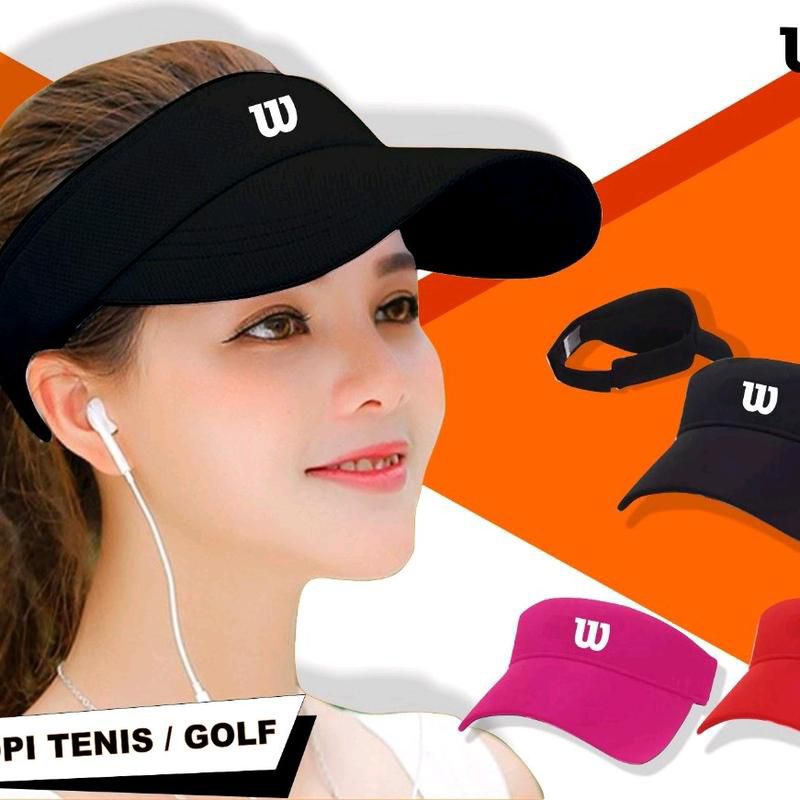 Topi Wanita - Topi Hijab - Topi Olahraga Senam Zumba Golf Tenis