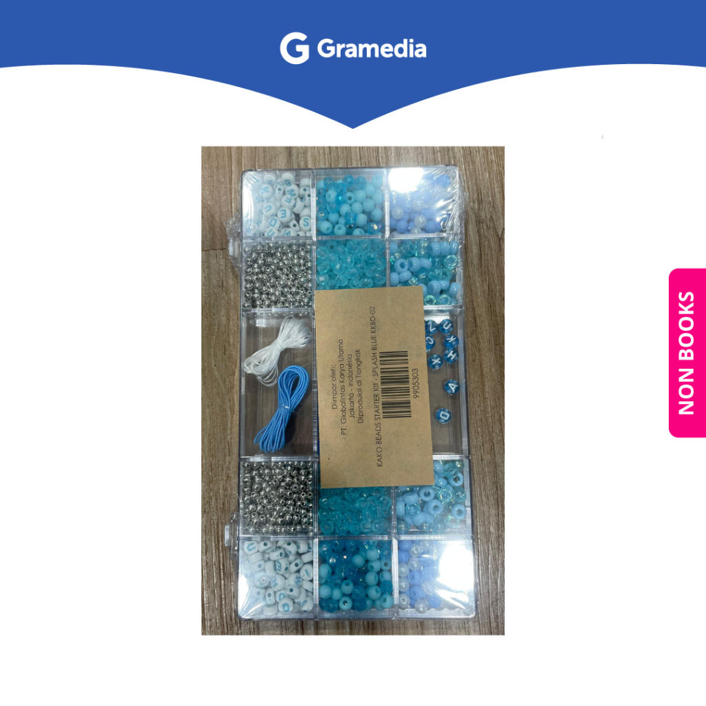 

Gramedia Depok - KAKO BEADS STARTER KIT - SPLASH BLUE KKBD-02