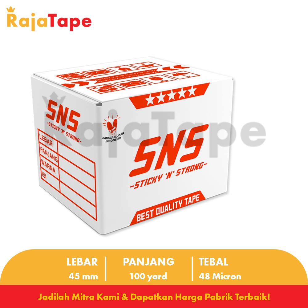 

Promo Khusus SameDay / Instant (1 Karton) Lakban Unboxing Fragile 100 Yard x 45 Mm x 48 Mic Sticky N