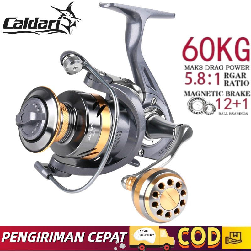 REEL MANCING 2000-7000 - MAX 60KG, 12+1 BEARING, KUAT UNTUK LAUT