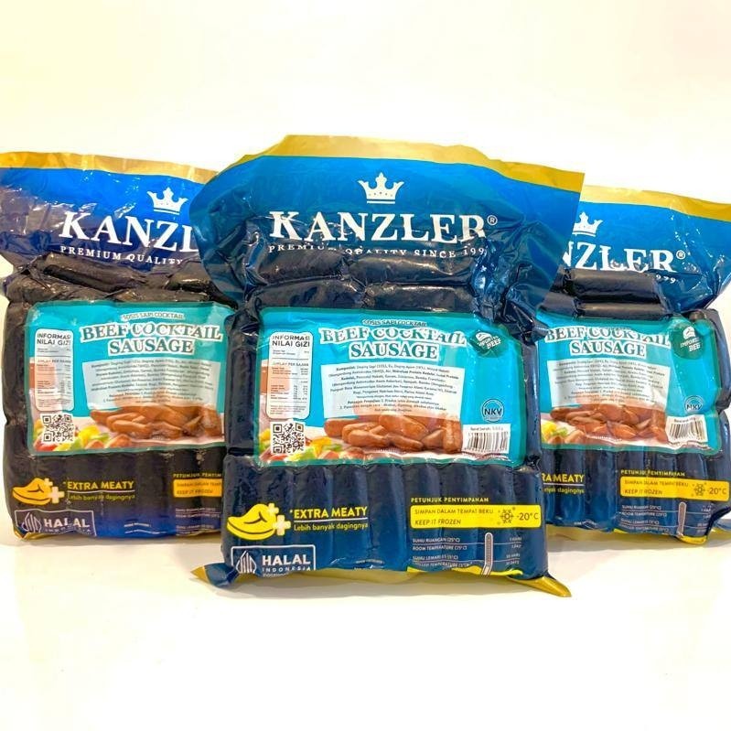 

SOSIS KANZLER BEEF COCKTAIL SAUSAGE 500G