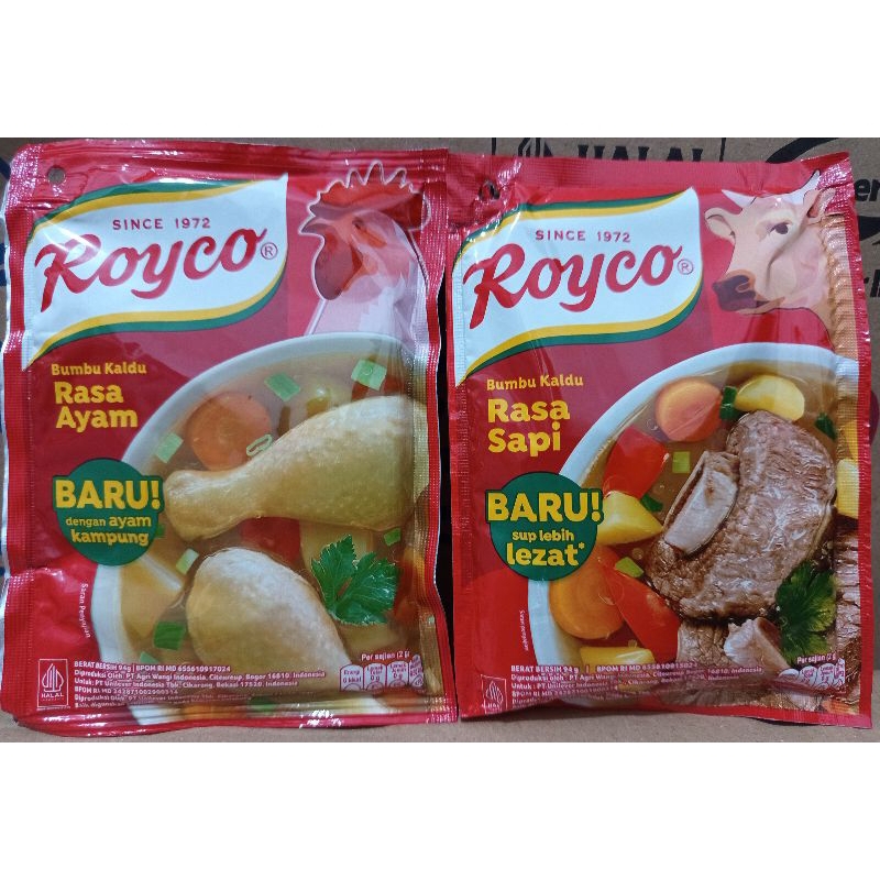 

(94g x 1 Sachet) Royco Penyedap Bumbu Kaldu 94g Rasa Ayam / Sapi