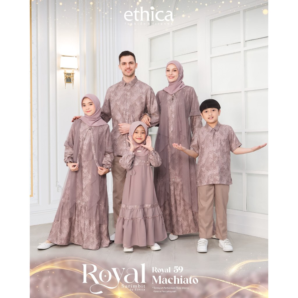Sarimbit Ethica Royal 59 Machiato Original Terbaru 2025 / ETHICA / GAMIS IBU / GAMIS SET OUTER / COU