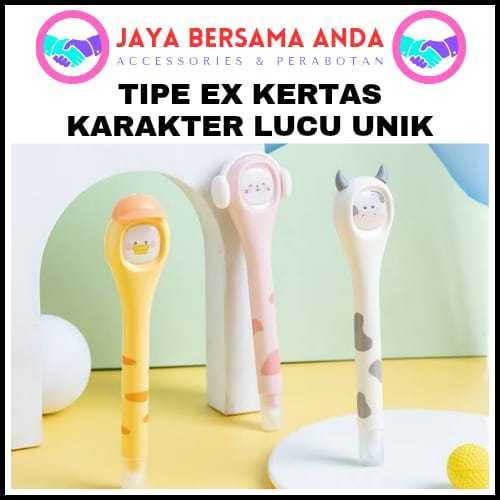 

JBA888 - Tipe X - Tape Twingo Animal Zoo Pen TG-B3336 Correction Tape Roll Tipe-X Penghapus Pulpen Tipex Kertas Tip-Ex Tipe X Pita