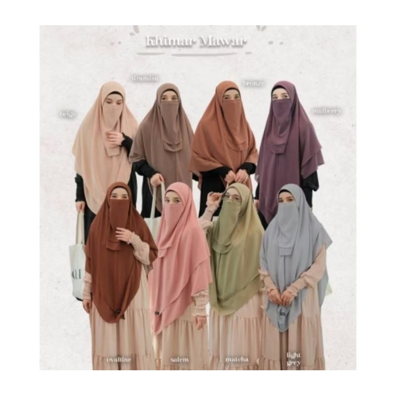 READY STOK KHIMAR MAWAR INSTAN/ KHIMAR SEGIEMPAT INSTAN/KHIMAR SYARI
