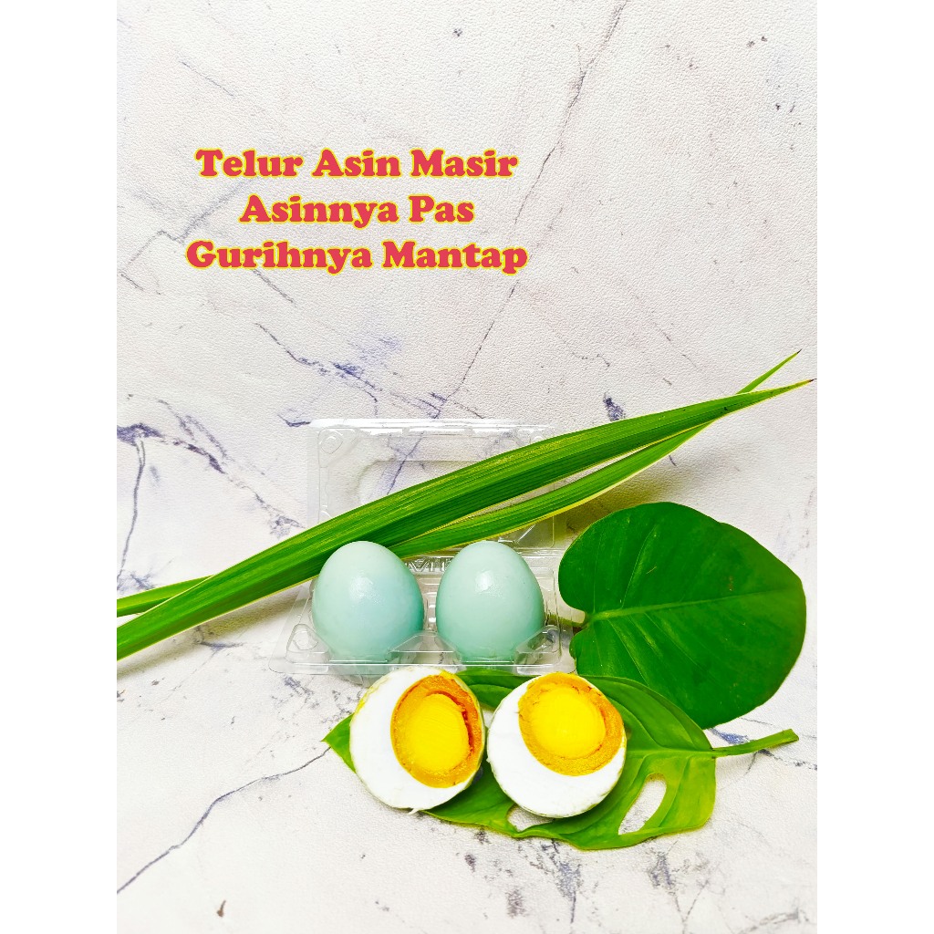 

TELUR ASIN OMEGA/MASIR Matang telur bebek asli 100% 8 Butir