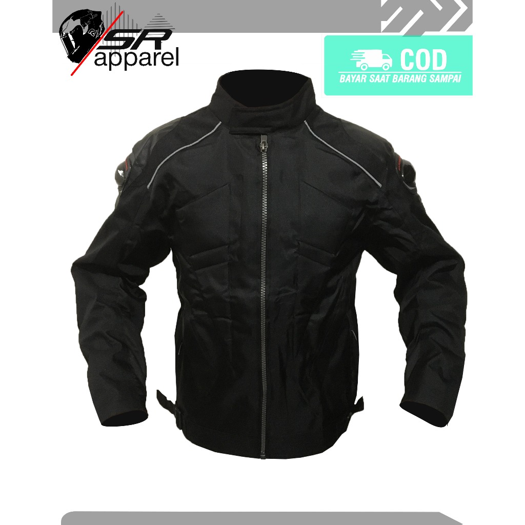 Jaket Motor Pria Safety Protector - Bahan Cordura Premium Size M L XL XXL