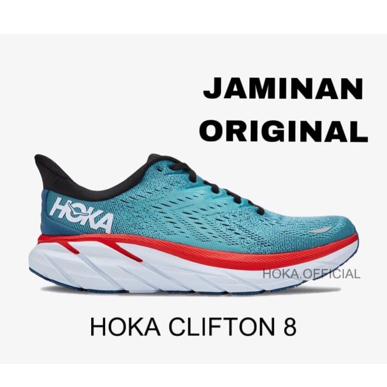 Sepatu Running Hoka Clifton 8 Wide / Sepatu Lari Hoka