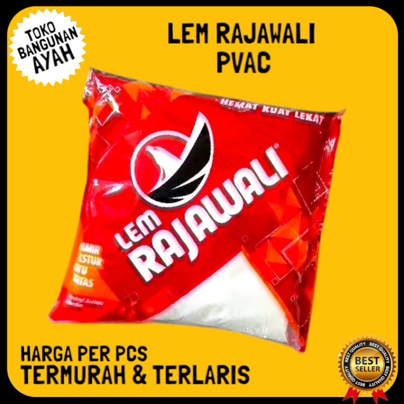 

Lem Putih RAJAWALI / Lem Plamir / Lem PVAC / Lem Kayu / Harga Per PCS