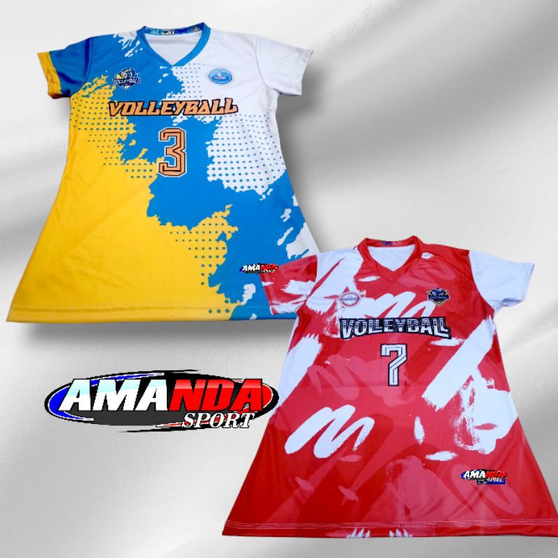 Jersey voli atasan cewek kaos voli terbaru