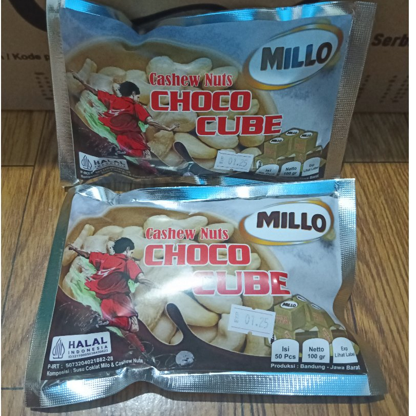 

Millo Cube Lokal Kacang Mede 2 Pack (Per Pack Isi 50 Cube)