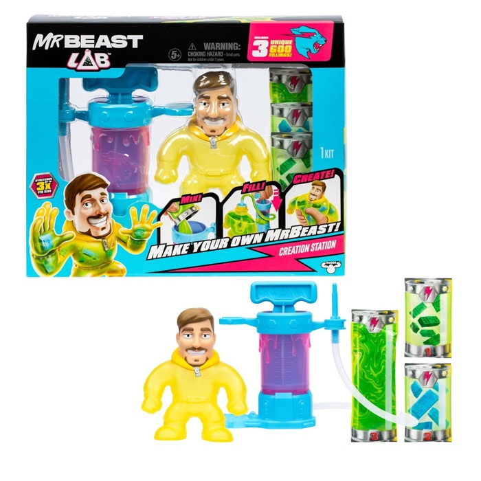 MrBeast Lab - Make Your Own Stretchy Goo Filled MrBeast with The MrBeast Lab Creation Station