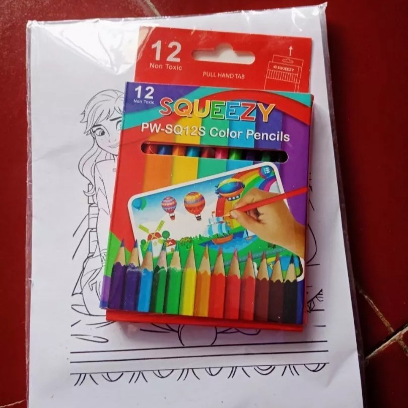 

50 LEMBAR MEWARNAI BONUS PENSIL WARNA/CRAYON/SPIDOL SIAP PAKAI
