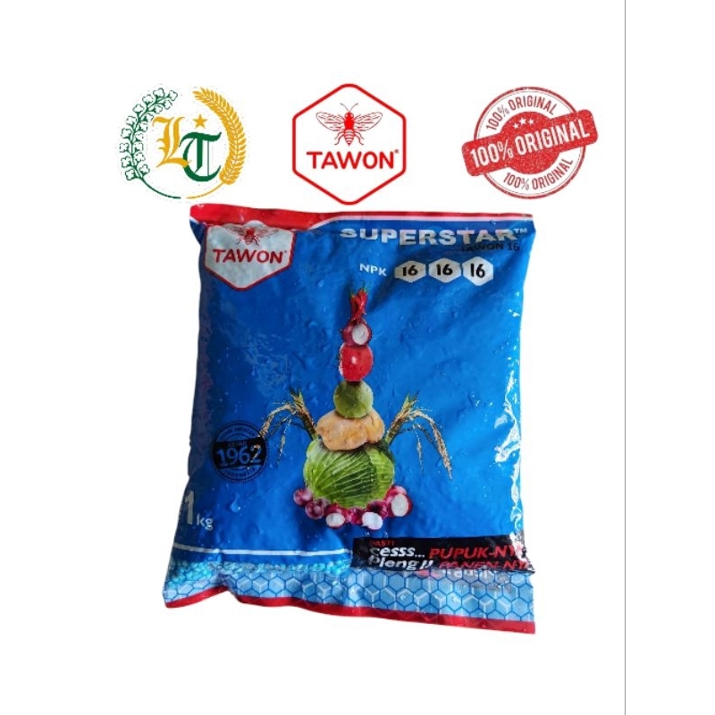 Pupuk NPK cap tawon pupuk 16-16-16  Original 100% tawon