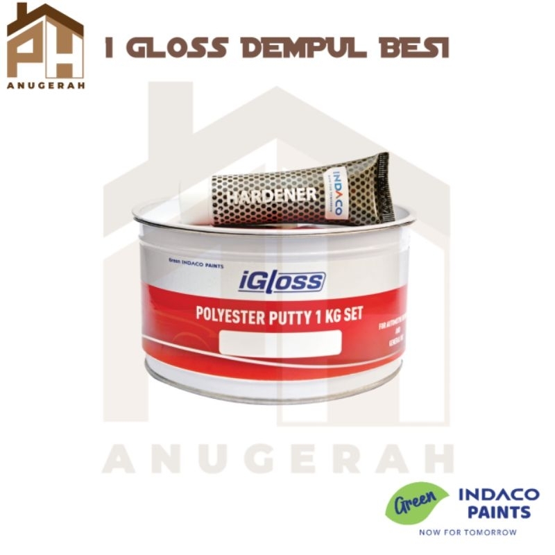DEMPUL BESI I GLOSS 1kg SET RESIN + HARDENER