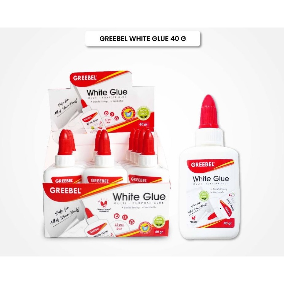 

Lem Putih White Glue 40gr Greebel