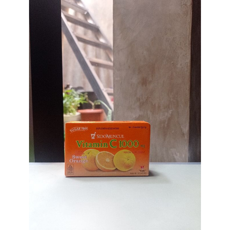 

SidoMuncul Vitamin C 1000 Minuman Suplemen Kesehatan Jeruk Manis 6 x 4 g