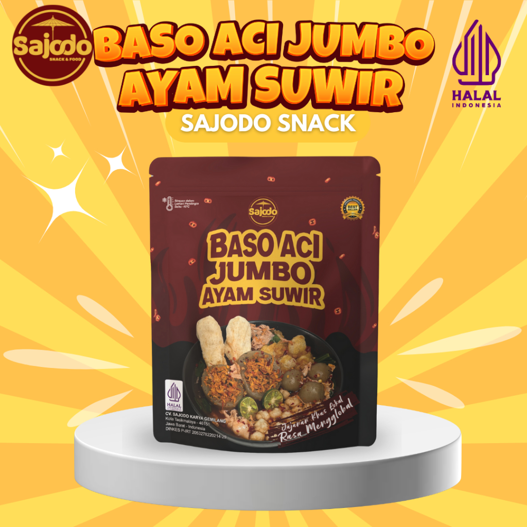 

[Best Seller] BASO ACI JUMBO AYAM SUWIR CHILI OIL - Sajodo Snack & Food
