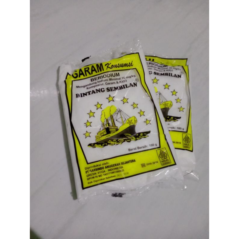 

GARAM MEJA BERYODIUM 100 GRAM