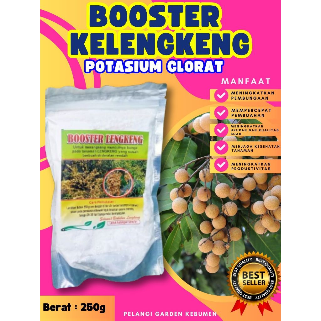 TERBAIK  Booster Buah Kelengkeng Kcl03 Murni, Booster Buah Kelengkeng Kcl03 Murni 1Kg